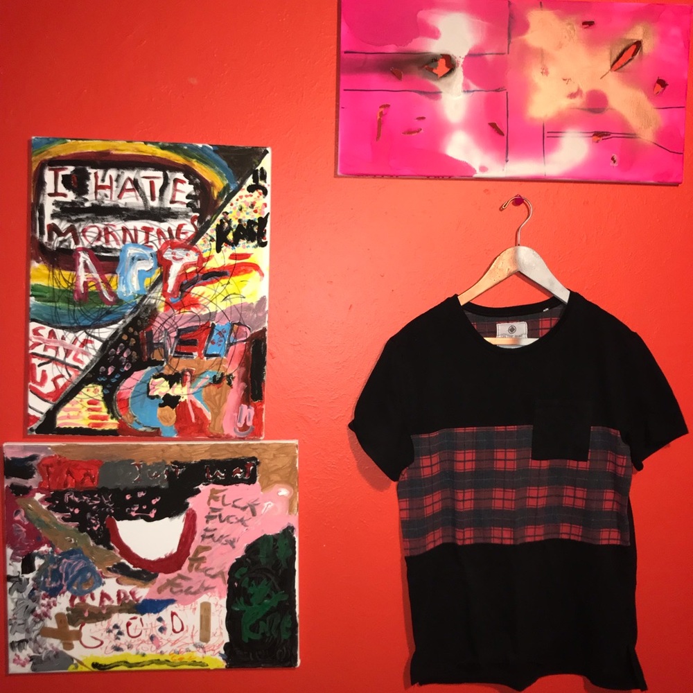 Black Red & Plaid Shirt